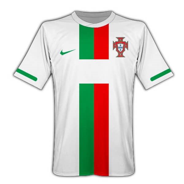 Maillot Football Portugal Exterieur Retro 2010 Blanc